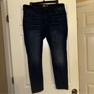 Old Navy jeans dark wash super skinny rockstar plus size casual denim date night